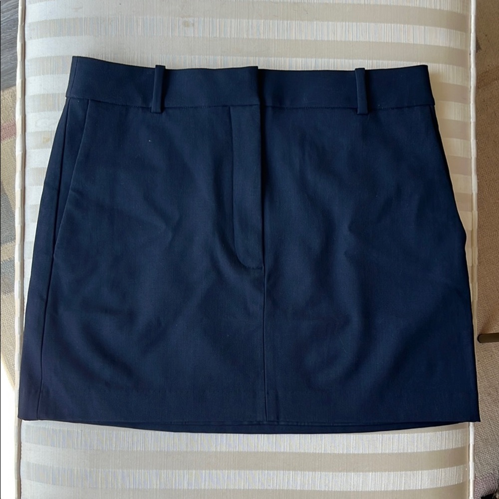 Aritzia Babaton Chisel Skirt Navy Classic Tailored Work Suiting